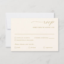 Delikate Gold Ivory Calligrafy Wedding