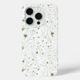 Delikate Green Floral iPhone Case mit Soft Botani