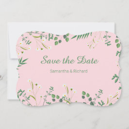 Delikate Hochzeit an der Blumengrenze Feiertagskarte