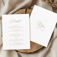 Delikate Hochzeit von Gold und Weiß