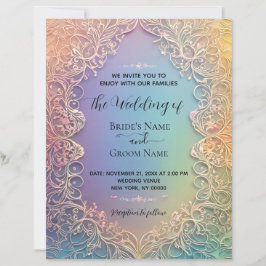 Delikate Hochzeitseinladung