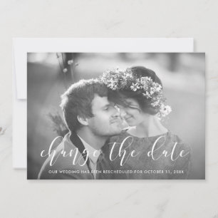 Delikate Liebe   Foto Hochzeit ändern Datum Ankündigung