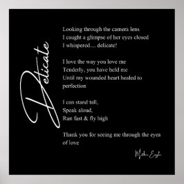 Delikate Liebe Gedicht Poetry Mauer Posterdekor Poster