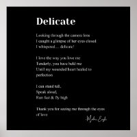 Delikate Liebe Gedicht Poetry Mauer Posterdekor