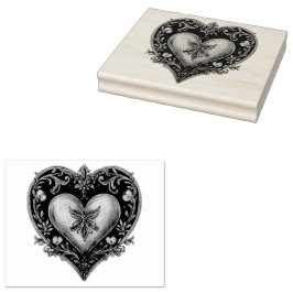Delikate Liebe: Gouache Valentine Hearts Gummistempel