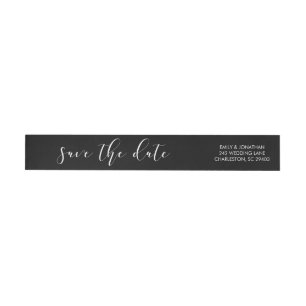 Delikate Liebe   Kalligrafie Save the Date auf Sch