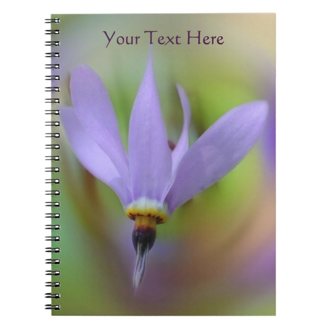 Delikate Lila Blume Nature Notebook Notizblock (Vorderseite)