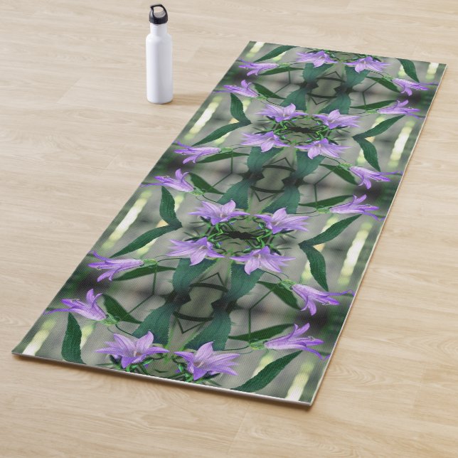 Delikate Lila Lily-Blume Abstrakt Yogamatte (Beispiel)
