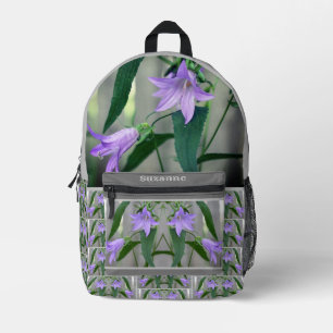 Delikate Lila Lily-Blume Personalisiert Bedruckter Rucksack