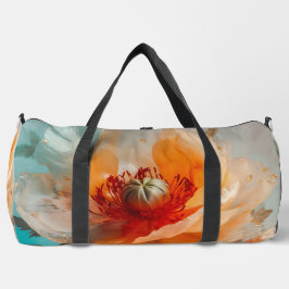 Delikate Orange-Blume Duffle Bag