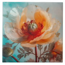 Delikate Orange-Blume