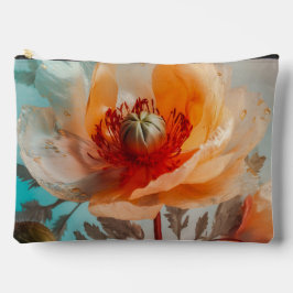 Delikate Orange-Blume Zubehörtasche