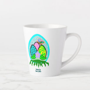 Delikate Ostereier Kleine Latte Tasse