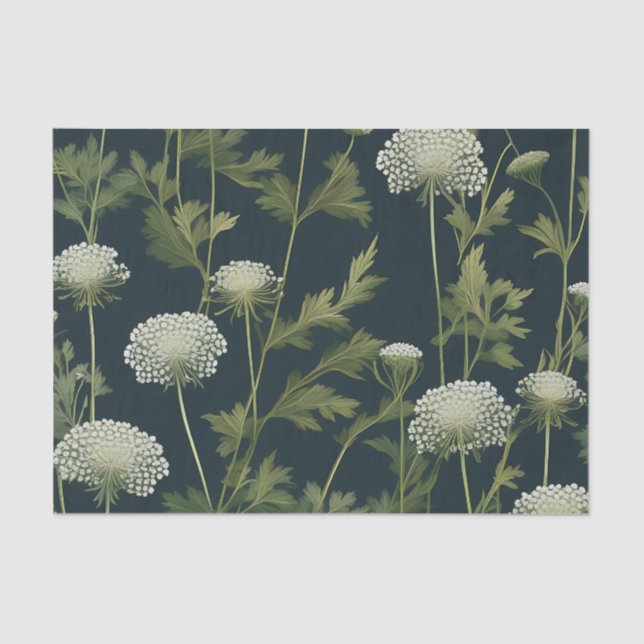 Delikate Queen Anne's Lace Pattern Seidenpapier (Vorderseite)