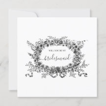 Delikate romantische florale Moderne Brautjungfrau