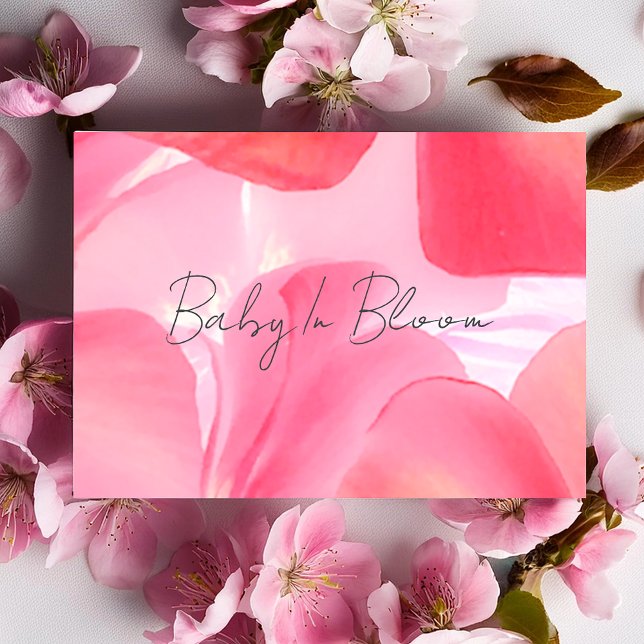 Delikate rosa Blossom Babydusche Einladung (Von Creator hochgeladen)