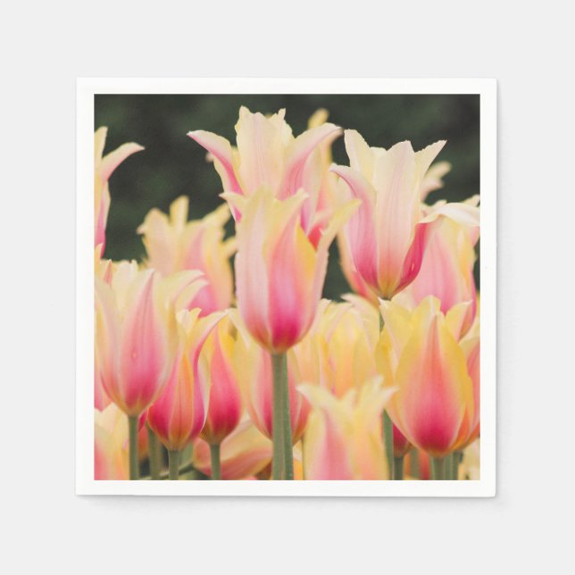 Delikate rosa Petals Serviette (Vorderseite)