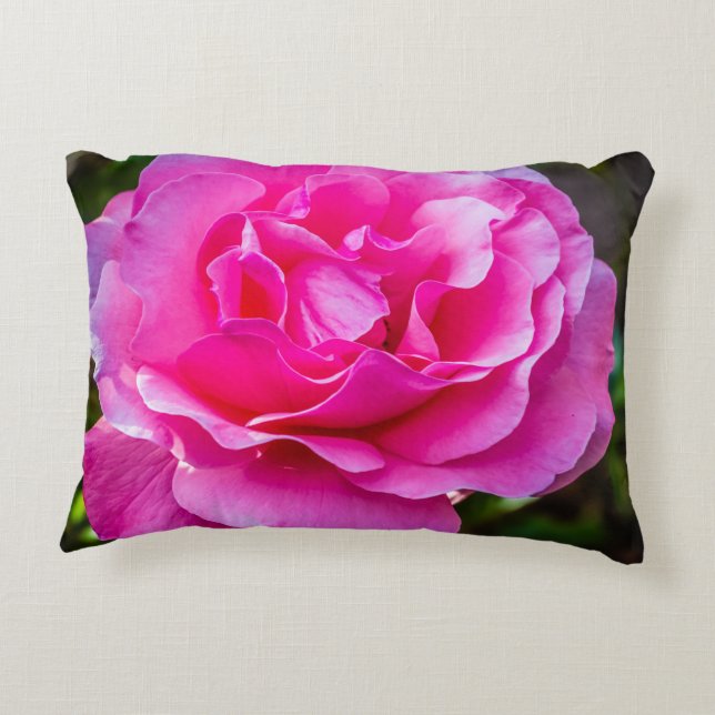 Delikate rosa Rosa Rose. Dekokissen (Rückseite)
