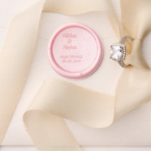 Delikate Rose Floral Elegante Chic Monogram Weddin