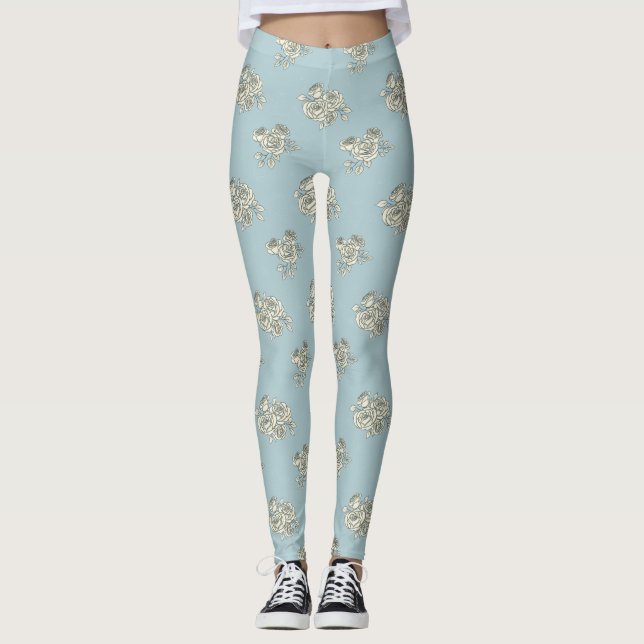 Delikate Rose Leggings (Vorderseite)
