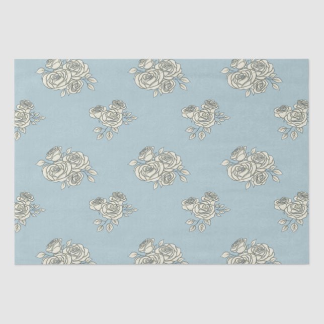 Delikate Rose Seidenpapier (Vorderseite)