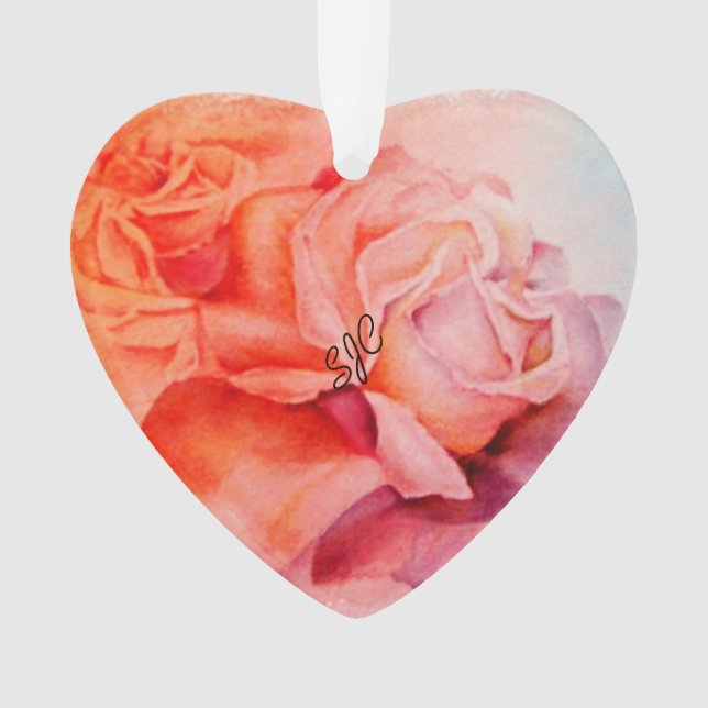DELIKATE ROSE VALENTINORNATION ORNAMENT (Vorderseite)
