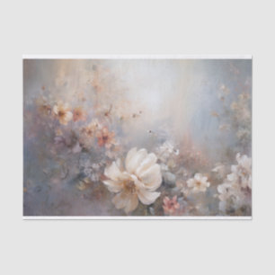 Delikate, sanfte, schöne, elegante Florals Dekorat Seidenpapier