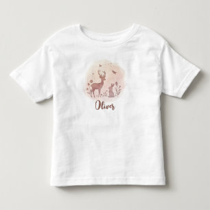 Delikate Silhouetten von Waldtieren Kleinkind T-shirt