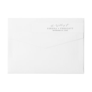 Delikate Silver Calligrafy Wedding