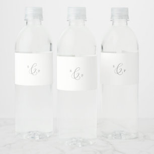 Delikate Silver Calligraphy Monogram Wedding