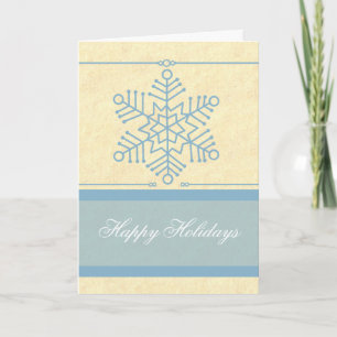 Delikate Snowflake Weihnachtskarte Feiertagskarte