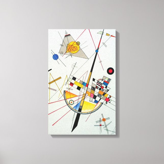 Delikate Spannung von Wassily Kandinsky Leinwanddruck (Vorderseite)