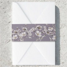 Delikate staubige lila Blume Aquarell DarkPurple