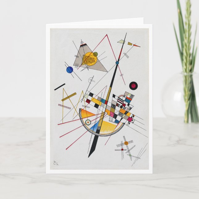 Delikate Tension No.85, Wassily Kandinsky Karte (Vorderseite)
