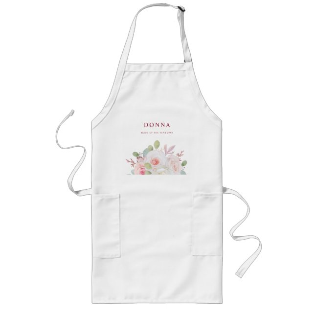 Delikate und romantische BlumenBouquet in rosa für Lange Schürze (Vorne)