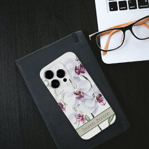 Delikate, weiße Orchideen, individuell einstellbar Case-Mate iPhone 14 Pro Hülle