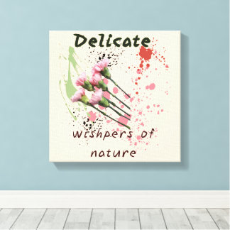 "Delikate Whispers" - Minimalistische Leinwand