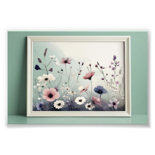 Delikate Wildblume Fotodruck (Vorne)