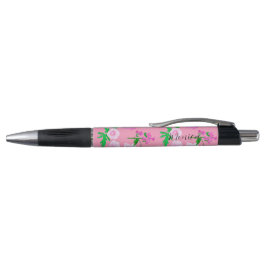 Delikate Wildblumen, Bubenlegumpink, Aquarellfarbe Kugelschreiber