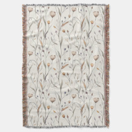 Delikate Wildblumen Decke