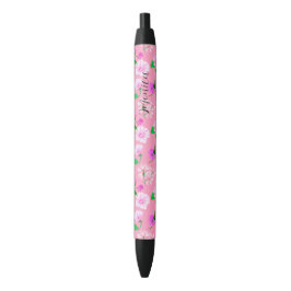 Delikate Wildblumen in Bublegum-Aquarellfarben Kugelschreiber
