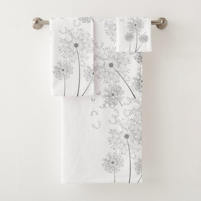 Delikate Wind Blown Blume Badhandtuch Set (Insitu)