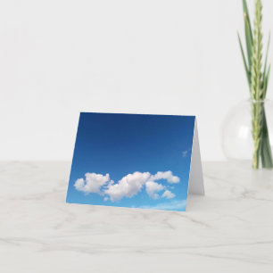 Delikate Wolken Dankeskarte