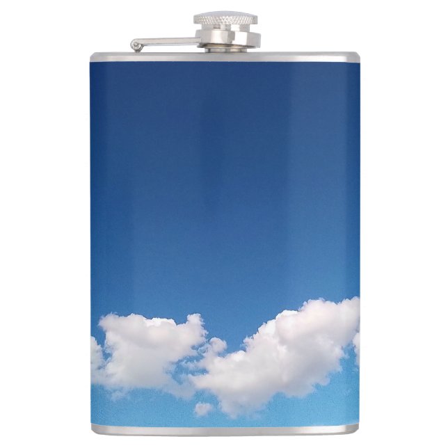 Delikate Wolken Flachmann (Vorderseite)