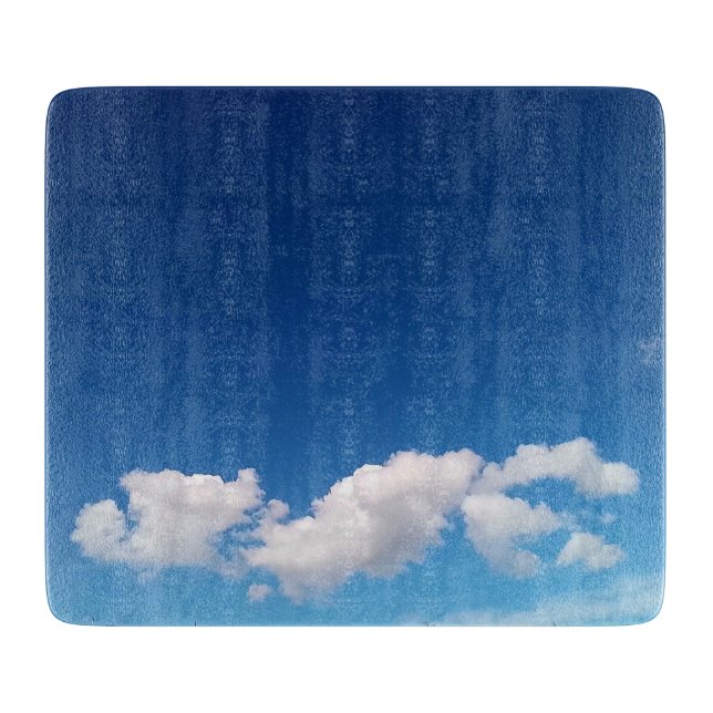 Delikate Wolken Schneidebrett (Vorderseite)