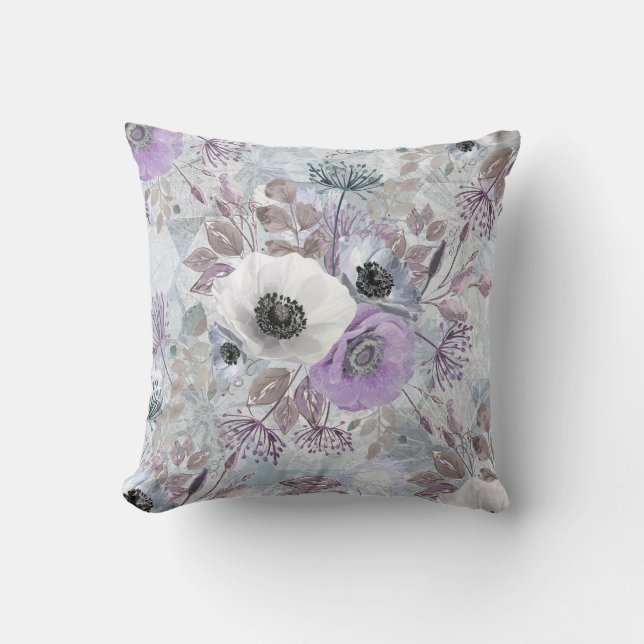 Delikater Anemonenstrauch. Kissen (Vorderseite)
