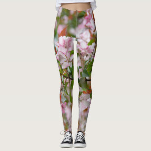 Delikater Apfelbaum mit Blume Leggings