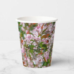 Delikater Apfelbaum mit Blume Pappbecher
