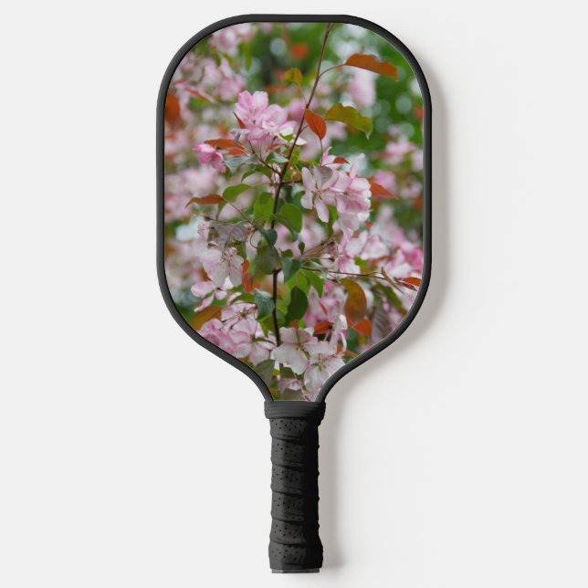 Delikater Apfelbaum mit Blume Pickleball Schläger (Vorderseite)