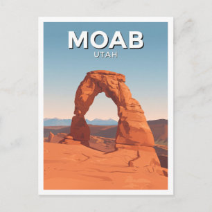 Delikater Bogen Moab Utah Postkarte